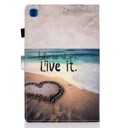 Housse Samsung Galaxy Tab A7 (2020) Life is Short Plage Housse Samsung Galaxy Tab A7 (2020) Life is Short Plage