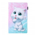 Housse Samsung Galaxy Tab A7 (2020) Chaton Marbre