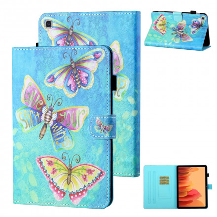 Housse Samsung Galaxy Tab A7 (2020) Papillons Multicolores Housse Samsung Galaxy Tab A7 (2020) Papillons Multicolores