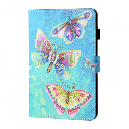 Housse Samsung Galaxy Tab A7 (2020) Papillons Multicolores Housse Samsung Galaxy Tab A7 (2020) Papillons Multicolores