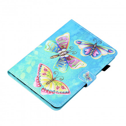 Housse Samsung Galaxy Tab A7 (2020) Papillons Multicolores Housse Samsung Galaxy Tab A7 (2020) Papillons Multicolores