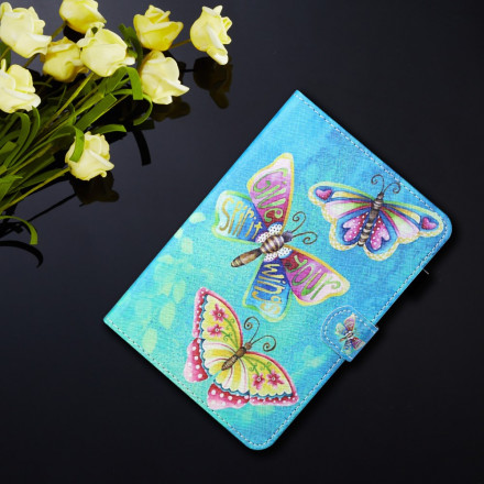 Housse Samsung Galaxy Tab A7 (2020) Papillons Multicolores Housse Samsung Galaxy Tab A7 (2020) Papillons Multicolores