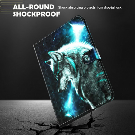 Housse Samsung Galaxy Tab A7 (2020) Light Spot Loup Sauvage Housse Samsung Galaxy Tab A7 (2020) Light Spot Loup Sauvage
