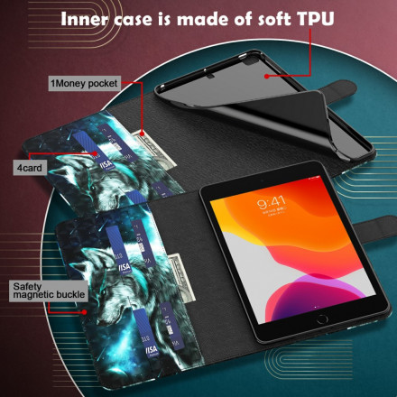 Housse Samsung Galaxy Tab A7 (2020) Light Spot Loup Sauvage Housse Samsung Galaxy Tab A7 (2020) Light Spot Loup Sauvage