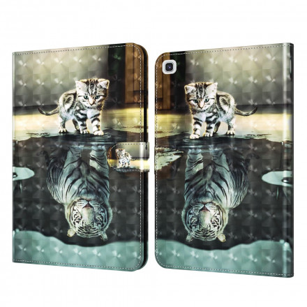 Housse Samsung Galaxy Tab A7 (2020) Light Spot Rêve de Chat Housse Samsung Galaxy Tab A7 (2020) Light Spot Rêve de Chat