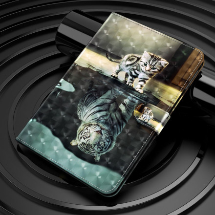 Housse Samsung Galaxy Tab A7 (2020) Light Spot Rêve de Chat Housse Samsung Galaxy Tab A7 (2020) Light Spot Rêve de Chat