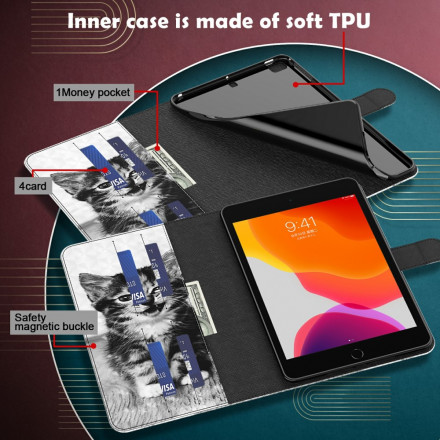 Housse Samsung Galaxy Tab A7 (2020) Light Spot Chaton Housse Samsung Galaxy Tab A7 (2020) Light Spot Chaton