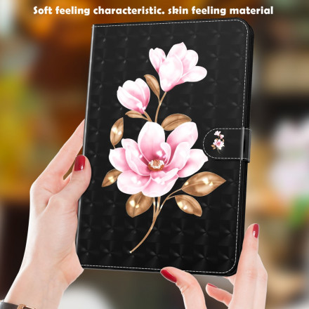 Housse Samsung Galaxy Tab A7 (2020) Light Spot Fleurs Roses Housse Samsung Galaxy Tab A7 (2020) Light Spot Fleurs Roses