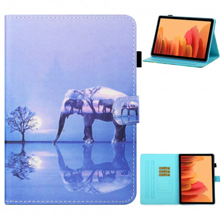 Housse Samsung Galaxy Tab A7 (2020) Éléphant Art