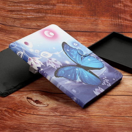 Housse Samsung Galaxy Tab A7 (2020) Papillon Lune Housse Samsung Galaxy Tab A7 (2020) Papillon Lune