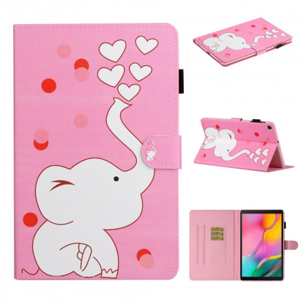 Housse Samsung Galaxy Tab A7 (2020) Éléphant Amoureux Housse Samsung Galaxy Tab A7 (2020) Éléphant Amoureux