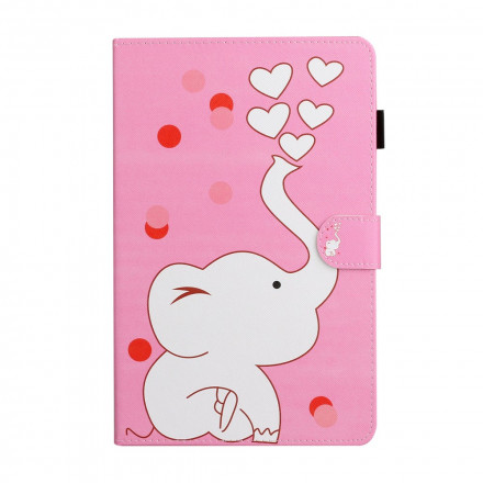 Housse Samsung Galaxy Tab A7 (2020) Éléphant Amoureux Housse Samsung Galaxy Tab A7 (2020) Éléphant Amoureux