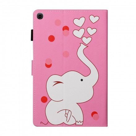 Housse Samsung Galaxy Tab A7 (2020) Éléphant Amoureux