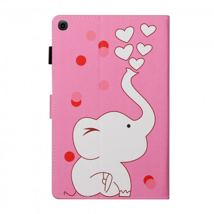 Housse Samsung Galaxy Tab A7 (2020) Éléphant Amoureux Housse Samsung Galaxy Tab A7 (2020) Éléphant Amoureux