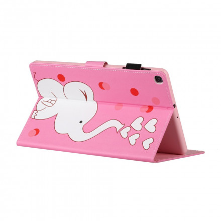 Housse Samsung Galaxy Tab A7 (2020) Éléphant Amoureux Housse Samsung Galaxy Tab A7 (2020) Éléphant Amoureux
