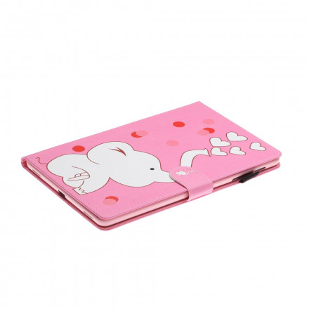 Housse Samsung Galaxy Tab A7 (2020) Éléphant Amoureux Housse Samsung Galaxy Tab A7 (2020) Éléphant Amoureux