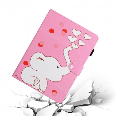 Housse Samsung Galaxy Tab A7 (2020) Éléphant Amoureux Housse Samsung Galaxy Tab A7 (2020) Éléphant Amoureux