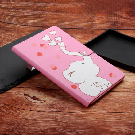 Housse Samsung Galaxy Tab A7 (2020) Éléphant Amoureux Housse Samsung Galaxy Tab A7 (2020) Éléphant Amoureux