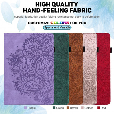 Étui Samsung Galaxy Tab A7 (2020) Fleurs Baroques Étui Samsung Galaxy Tab A7 (2020) Fleurs Baroques