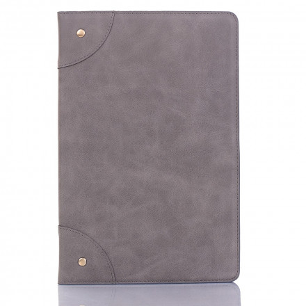 Étui Samsung Galaxy Tab A7 (2020) Simili Cuir Vintage Rivets Étui Samsung Galaxy Tab A7 (2020) Simili Cuir Vintage Rivets