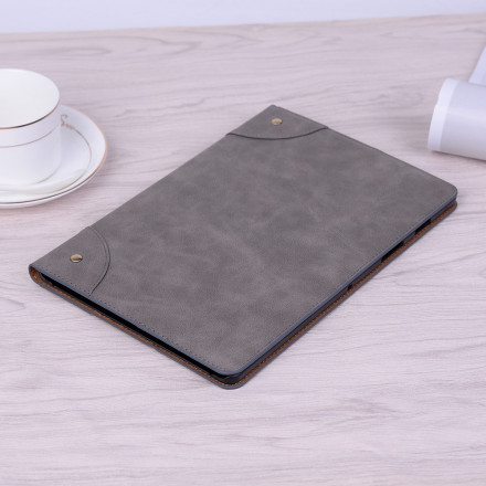 Étui Samsung Galaxy Tab A7 (2020) Simili Cuir Vintage Rivets Étui Samsung Galaxy Tab A7 (2020) Simili Cuir Vintage Rivets
