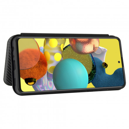 Flip Cover Samsung Galaxy A52 5G Fibre Carbone Flip Cover Samsung Galaxy A52 5G Fibre Carbone