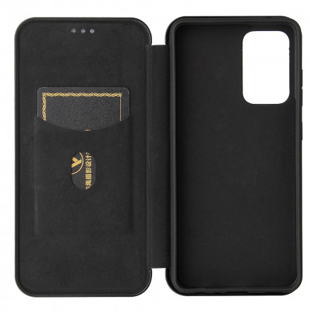 Flip Cover Samsung Galaxy A52 5G Fibre Carbone Flip Cover Samsung Galaxy A52 5G Fibre Carbone
