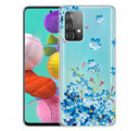 Coque Samsung Galaxy A52 5G Fleurs Bleues