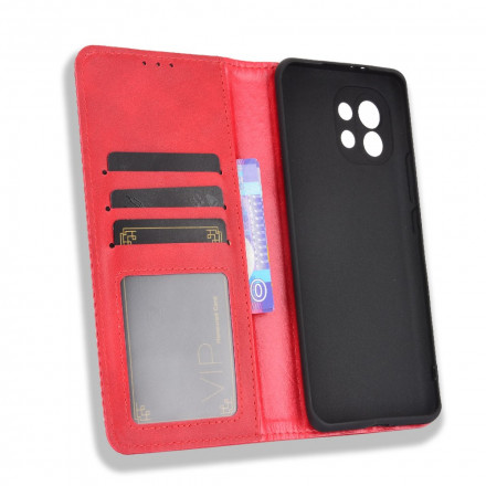 Flip Cover Xiaomi Mi 11 Effet Cuir Vintage Stylisé Flip Cover Xiaomi Mi 11 Effet Cuir Vintage Stylisé