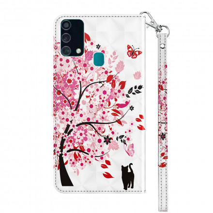 Housse Samsung Galaxy MA32 5G Light Spot Arbre Rose Housse Samsung Galaxy MA32 5G Light Spot Arbre Rose