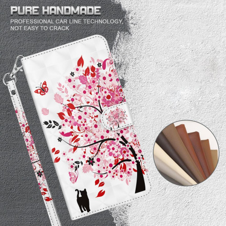 Housse Samsung Galaxy MA32 5G Light Spot Arbre Rose Housse Samsung Galaxy MA32 5G Light Spot Arbre Rose