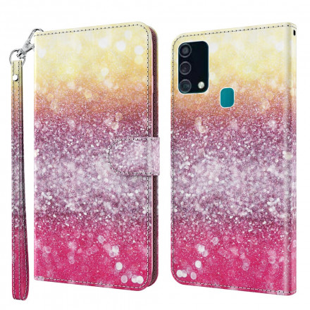 Housse Samsung Galaxy A32 5G Light Spot Paillettes Magenta