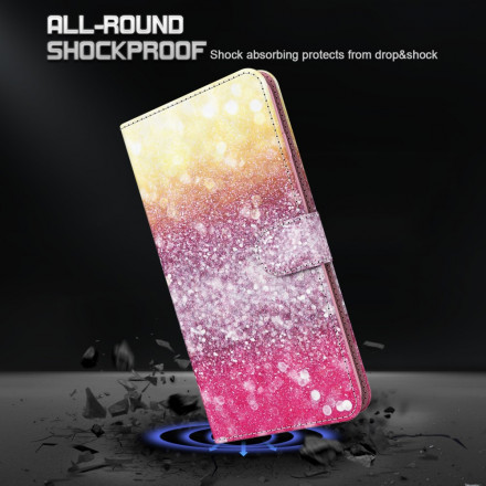 Housse Samsung Galaxy A32 5G Light Spot Paillettes Magenta