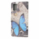 Housse Samsung Galaxy A32 5G Papillon Prestige Bleu Housse Samsung Galaxy A32 5G Papillon Prestige Bleu