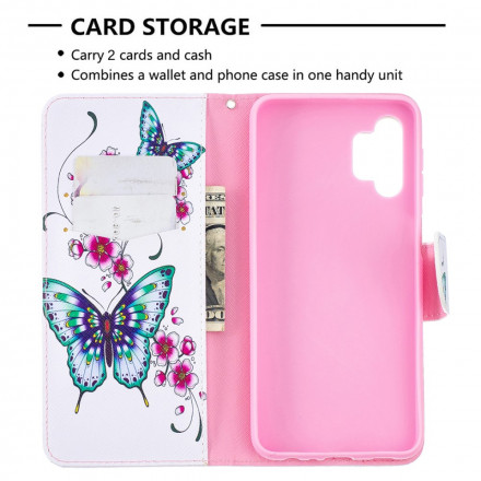 Housse Samsung Galaxy A432 5G Papillons Aquarelle Housse Samsung Galaxy A432 5G Papillons Aquarelle