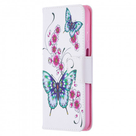 Housse Samsung Galaxy A432 5G Papillons Aquarelle