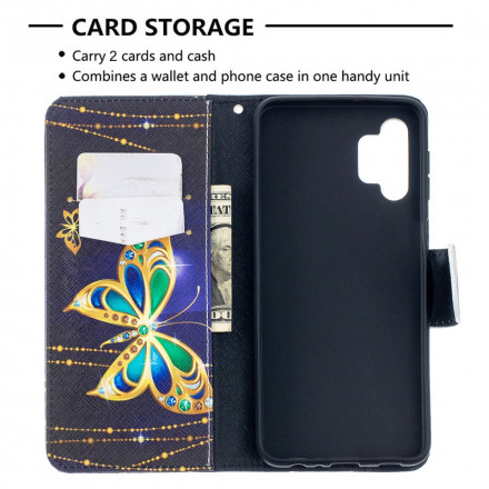 Housse Samsung Galaxy A32 5G Papillons Rois Housse Samsung Galaxy A32 5G Papillons Rois