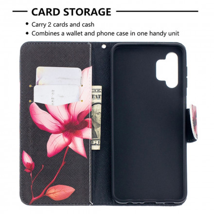 Housse Samsung Galaxy A32 5G Fleur Rose Housse Samsung Galaxy A32 5G Fleur Rose