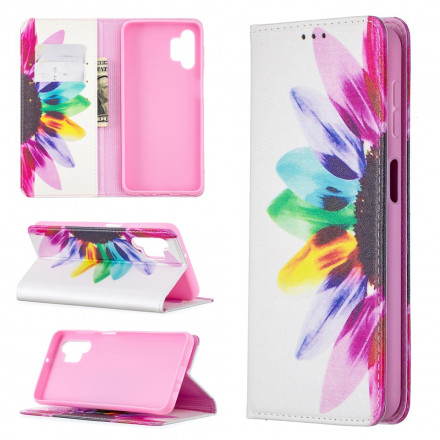 Flip Cover Samsung Galaxy A32 5G Fleur Aquarelle Flip Cover Samsung Galaxy A32 5G Fleur Aquarelle