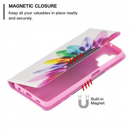 Flip Cover Samsung Galaxy A32 5G Fleur Aquarelle Flip Cover Samsung Galaxy A32 5G Fleur Aquarelle