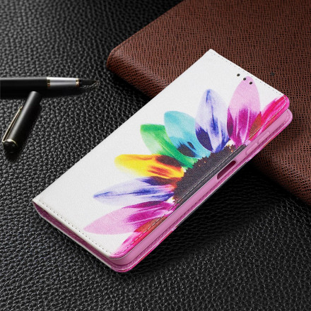 Flip Cover Samsung Galaxy A32 5G Fleur Aquarelle Flip Cover Samsung Galaxy A32 5G Fleur Aquarelle