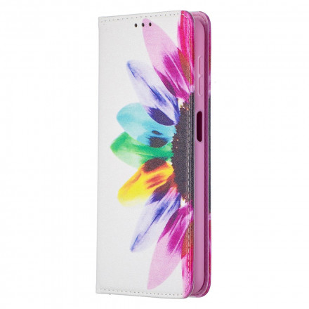 Flip Cover Samsung Galaxy A32 5G Fleur Aquarelle Flip Cover Samsung Galaxy A32 5G Fleur Aquarelle