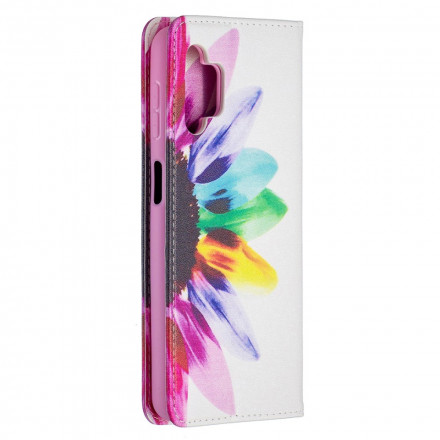 Flip Cover Samsung Galaxy A32 5G Fleur Aquarelle Flip Cover Samsung Galaxy A32 5G Fleur Aquarelle