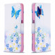 Housse Samsung Galaxy A32 5G Papillons et Fleurs Peints Housse Samsung Galaxy A32 5G Papillons et Fleurs Peints