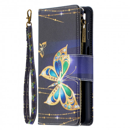 Housse Samsung Galaxy A32 5G Poche Zippée Papillons Art Housse Samsung Galaxy A32 5G Poche Zippée Papillons Art