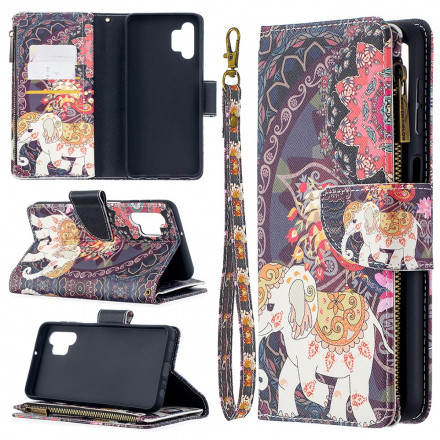 Housse Samsung Galaxy A32 5G Poche Zippée Éléphant Housse Samsung Galaxy A32 5G Poche Zippée Éléphant