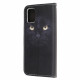Housse Samsung Galaxy A32 5G Yeux de Chat Noir à Lanière