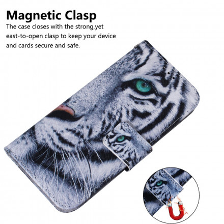 Housse Samsung Galaxy A32 5G Face de Tigre