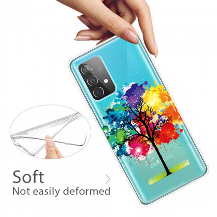 Coque Samsung Galaxy A32 5G Transparente Arbre Aquarelle