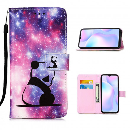 Housse Xiaomi Redmi 9A Rêveries Panda à Lanière Housse Xiaomi Redmi 9A Rêveries Panda à Lanière